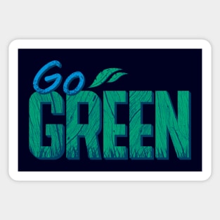 Go Green Sticker